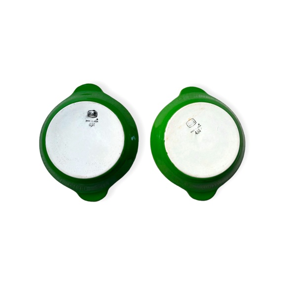Set of 2 Vintage Hall Green Casserole Serving Dishes - Picture 5 of 6